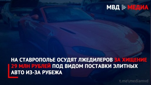 На Ставрополье осудят лжедилеров за хищение 29 млн рублей под видом поставки элитных авто из-за рубежа
