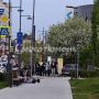 Накануне в центре Тюмени легковушка протаранила забор «Пионера»
