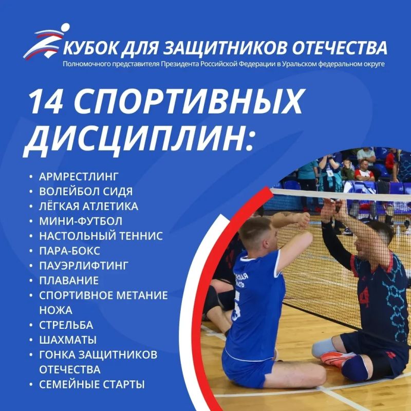 Тюменские ветераны СВО отправятся на Кубок полпреда Президента РФ в УФО для Защитников Отечества Тюменские ветераны СВО отправятся на Кубок полпреда Президента РФ в УФО для Защитников Отечества