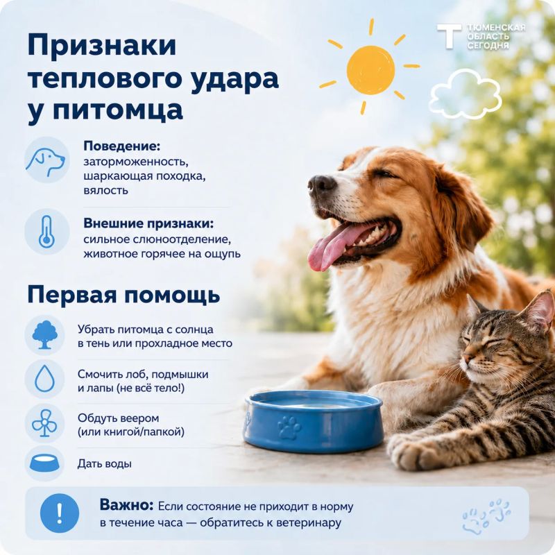 Как помочь животным в жару?