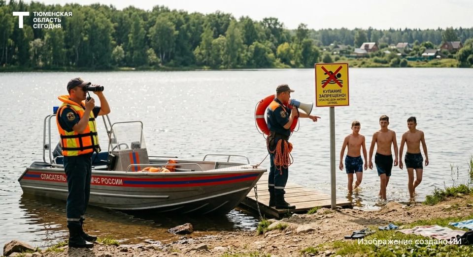 В Тюмени спасатели вышли на дежурство у воды из-за жары