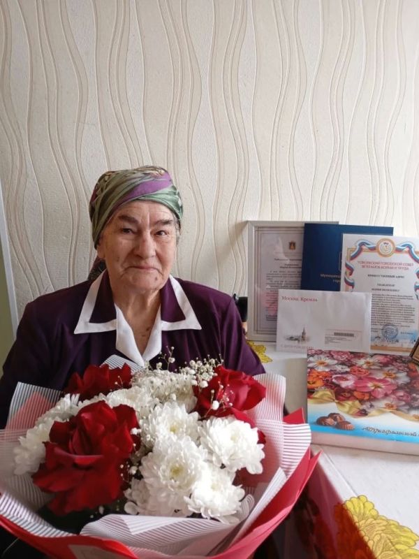 Сегодня, 20 мая, Марии Яковлевне Шумиловой, ветерану Великой Отечественной войны (участнику трудового фронта), исполнилось 96 лет