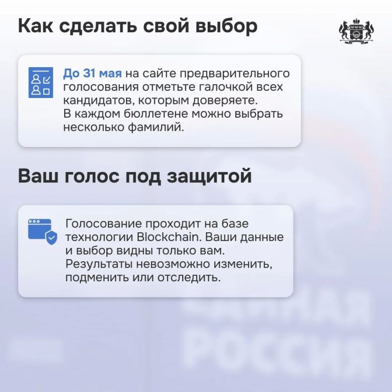 Сегодня стартовало предварительное голосование партии «Единая Россия» Сегодня стартовало предварительное голосование партии «Единая Россия»