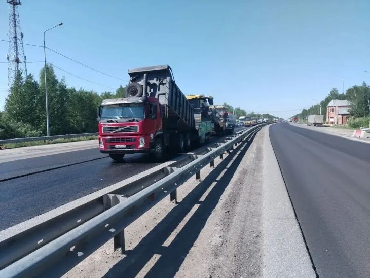 Ремонт регионального участка трассы Тюмень – Екатеринбург выполнен на 75 %
