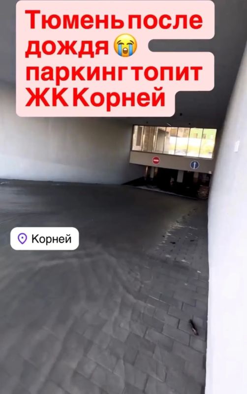 Таким было утро в «Корнее»: местные бьют тревогу — вода продолжает идти с улиц микрорайона прямиком в подземный паркинг Таким было утро в «Корнее»: местные бьют тревогу — вода продолжает идти с улиц микрорайона прямиком в подземный паркинг