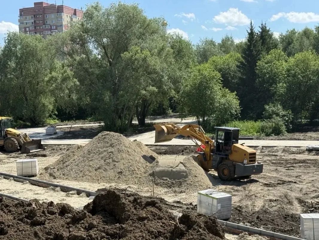 В Тобольске строители Менделеев-парка приступили к возведению детской игровой зоны В Тобольске строители Менделеев-парка приступили к возведению детской игровой зоны