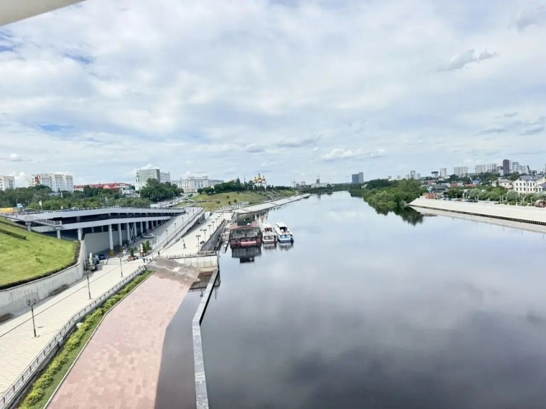 Уровень воды в Туре продолжает расти: нижний ярус набережной затоплен Уровень воды в Туре продолжает расти: нижний ярус набережной затоплен