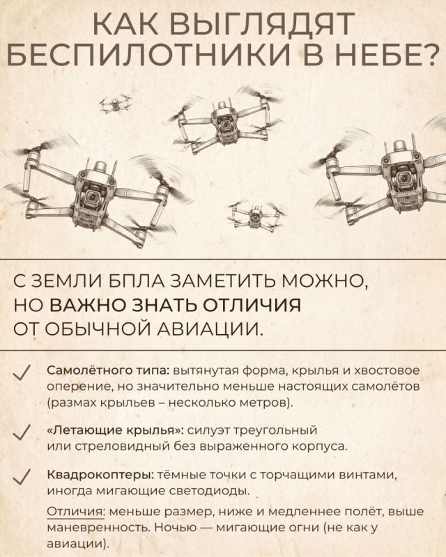 Как распознать БПЛА в небе и что делать при его обнаружении Как распознать БПЛА в небе и что делать при его обнаружении