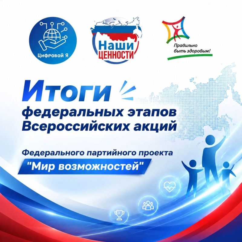 Названы имена победителей Всероссийских акций федерального партийного проекта "Мир возможностей"