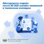 Абитуриенты подали почти 30 000 онлайн-заявлений в тюменские колледжи