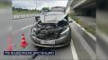 В Тюмени иномарка въехала в маршрутный автобус