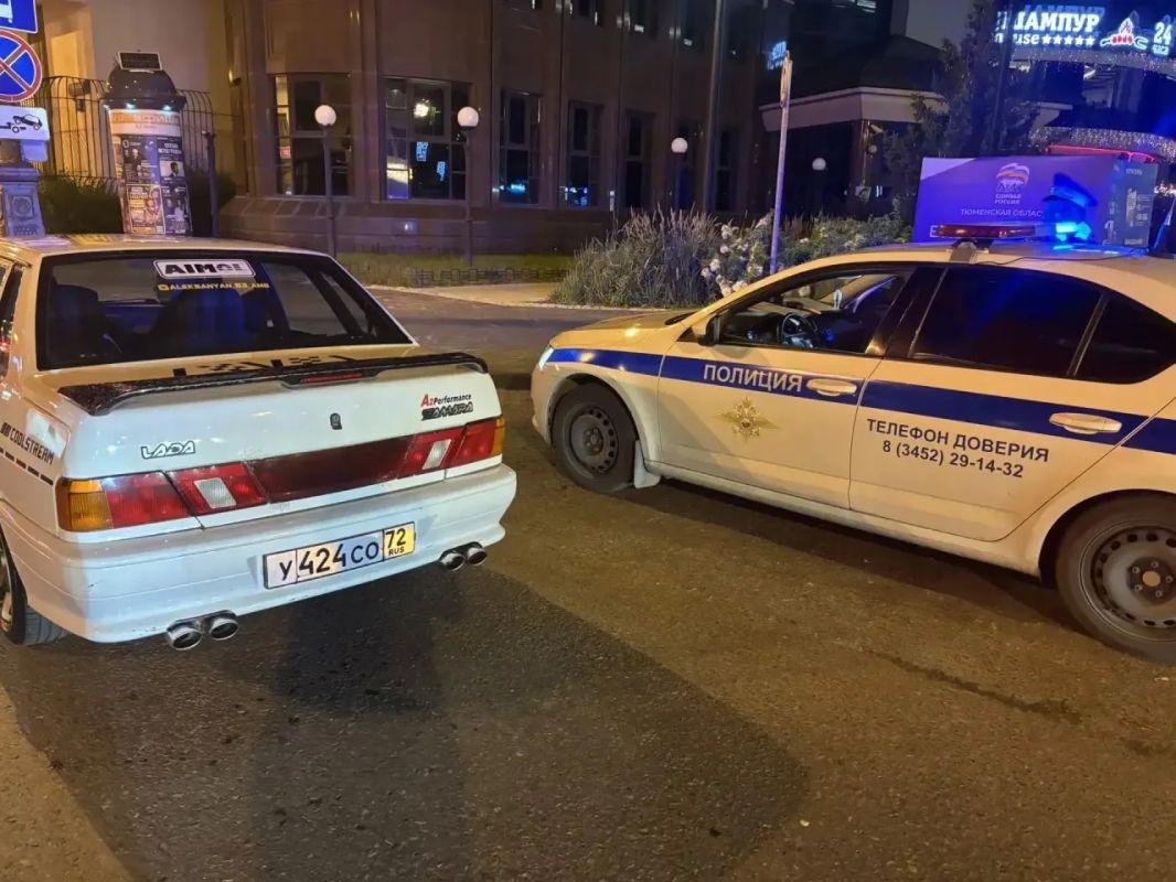 Масштабный рейд ДПС прошел вчера вечером в центре Тюмени Масштабный рейд ДПС прошел вчера вечером в центре Тюмени