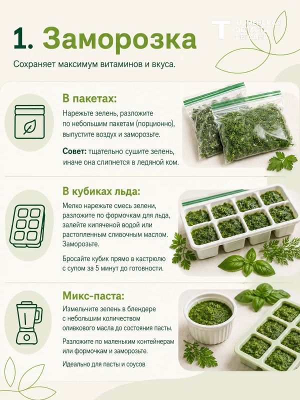 Холодильник ломится от зелени? Делимся идеями заготовок! Холодильник ломится от зелени? Делимся идеями заготовок!