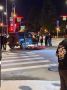 В центре Тюмени минувшей ночью произошло ДТП с участием автомобиля Mercedes и мотоциклиста