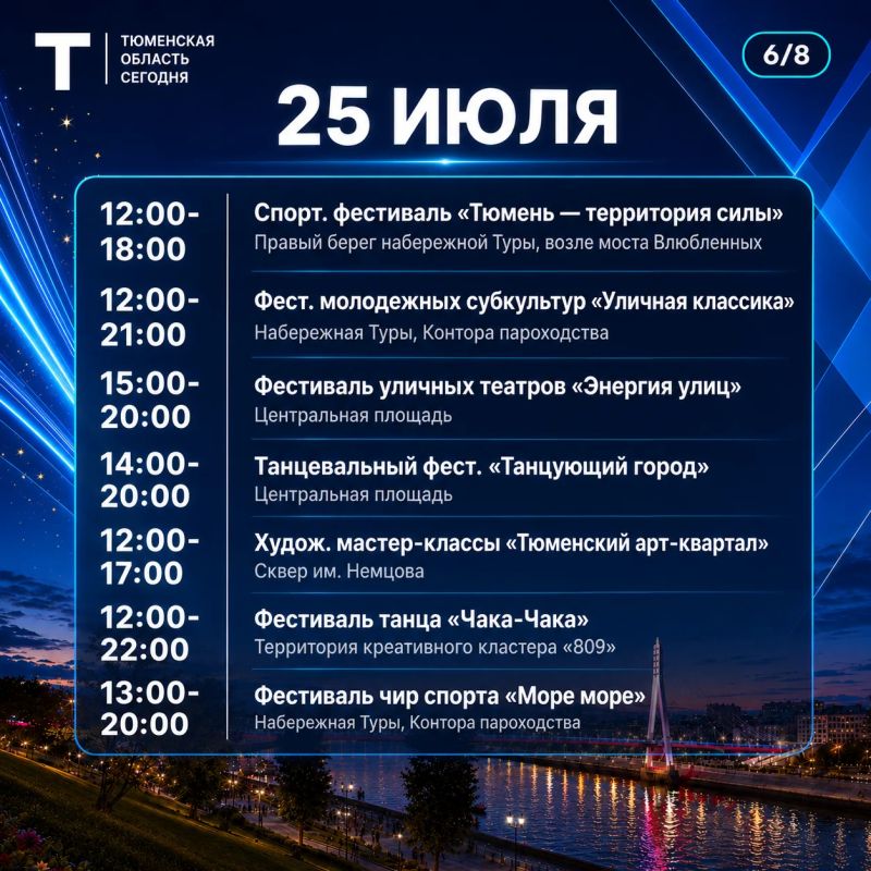 Тюмень отмечает 440 лет: программа на три дня Тюмень отмечает 440 лет: программа на три дня