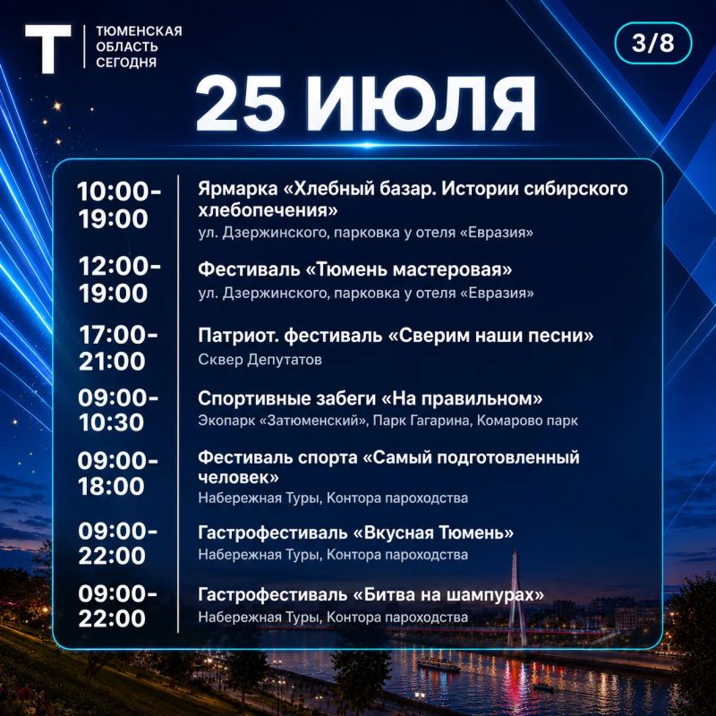 Тюмень отмечает 440 лет: программа на три дня Тюмень отмечает 440 лет: программа на три дня
