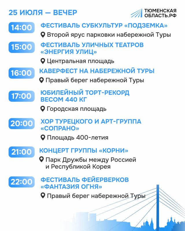 Празднование Дня города 25 июля будет очень насыщенным Празднование Дня города 25 июля будет очень насыщенным