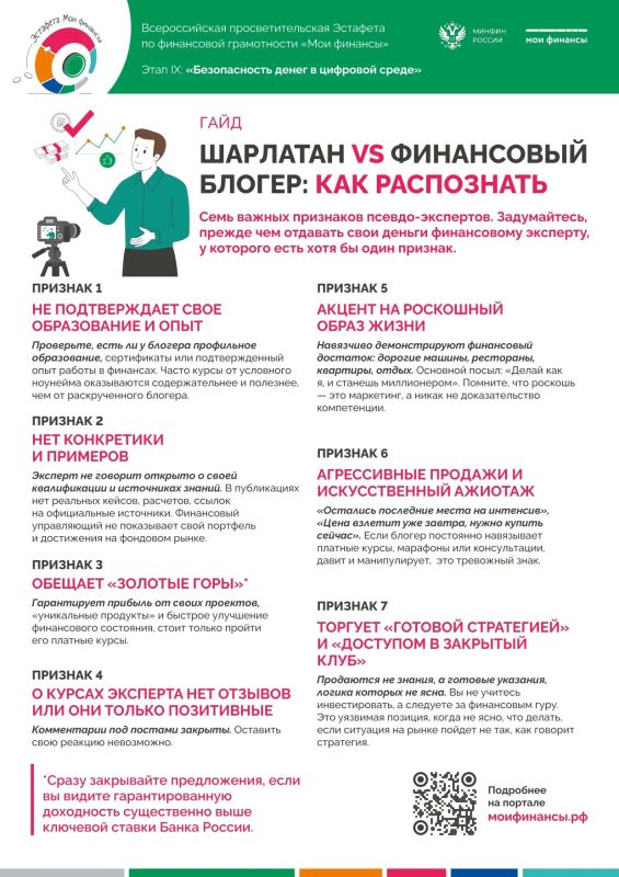 23 апреля стартовал IX этап Всероссийской просветительской Эстафеты «Мои финансы», посвященный теме «Финансовая безопасность в интернете», который продлится до 01 августа