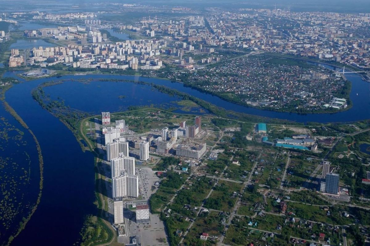 Уровень воды в реке Тура достиг 859 см
