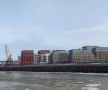 Колоссальная разница уровня воды в Речном порту в апреле и сейчас