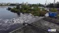 На Оброчном озере в Тюмени удалось снизить уровень воды