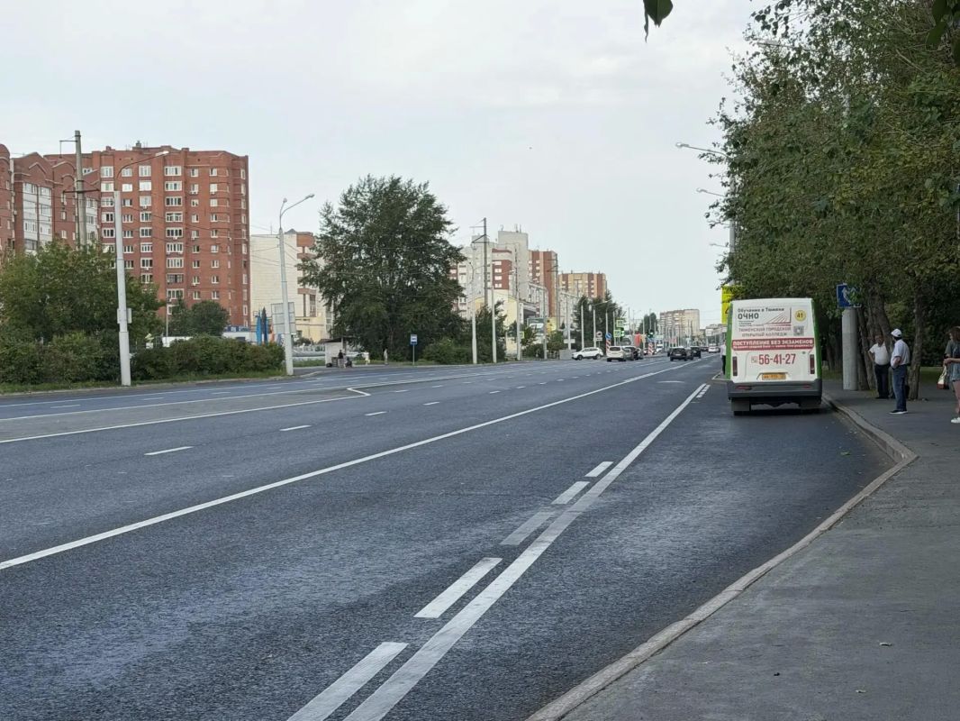 В Тюмени ремонт улицы Широтной завершили на 90%