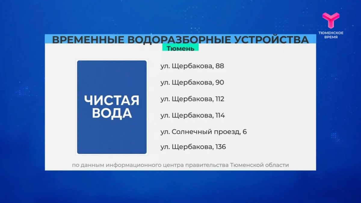Тюменцы могут круглосуточно набрать чистую воду