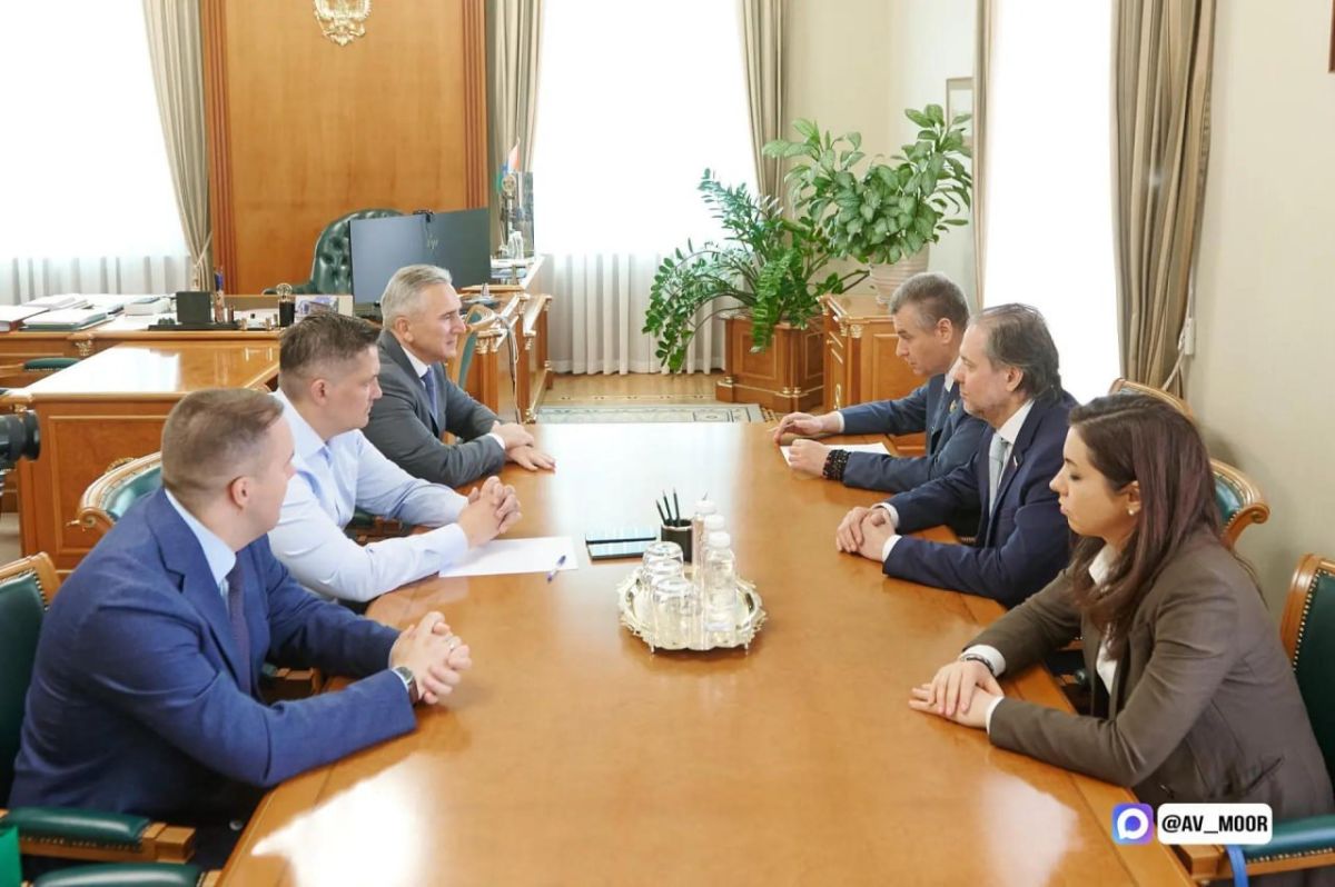 Александр Моор встретился с председателем ЛДПР Леонидом Слуцким Александр Моор встретился с председателем ЛДПР Леонидом Слуцким