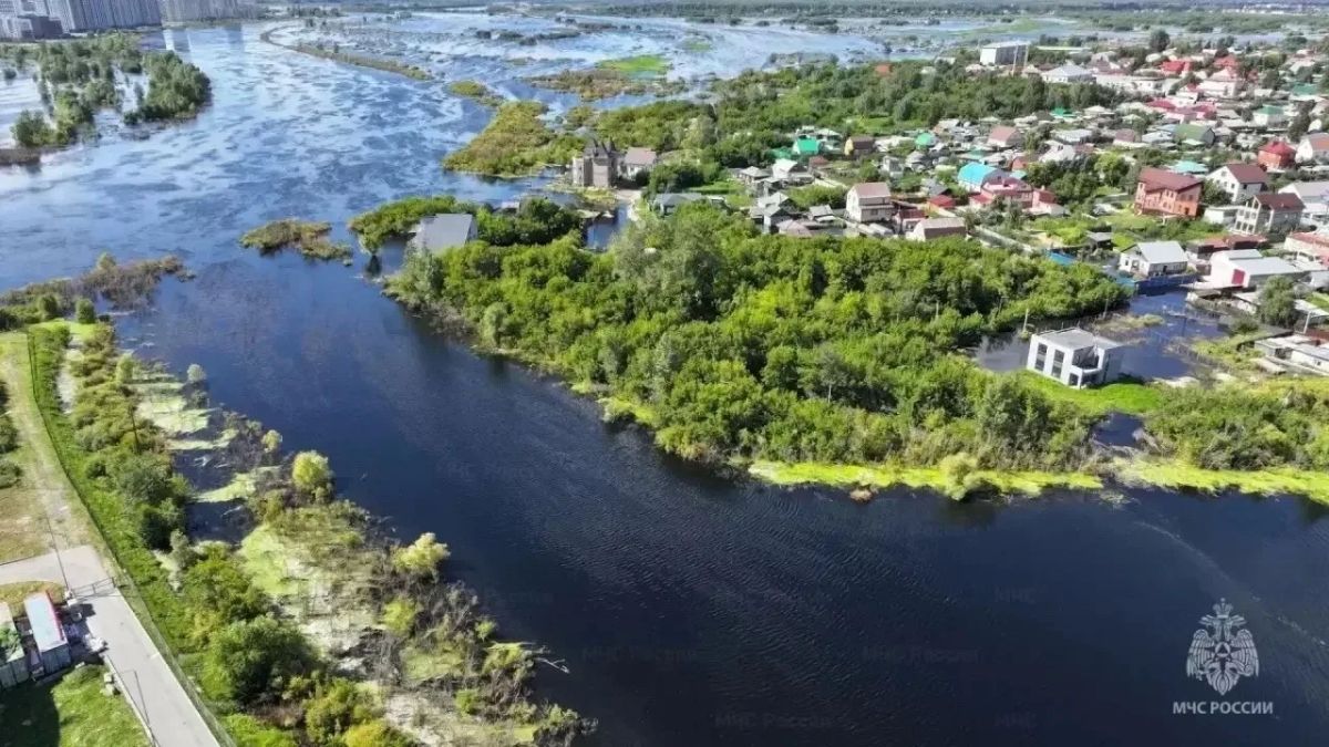 Паводок в Тюмени: масштаб с высоты
