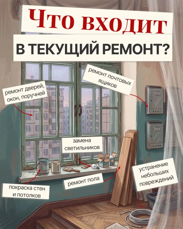 Что такое текущий ремонт?. Это работы текущего характера для предупреждения износа, поддержания работоспособности и устранения повреждений отдельных элементов общего имущества в многоквартирном доме Что такое текущий ремонт?. Это работы текущего характера для предупреждения износа, поддержания работоспособности и устранения повреждений отдельных элементов общего имущества в многоквартирном доме