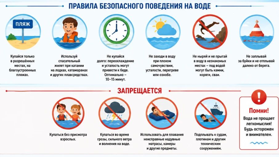 Правила безопасного поведения на воде: как избежать трагедии