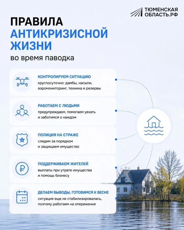 Как Тюменская область помогает пострадавшим от паводка?