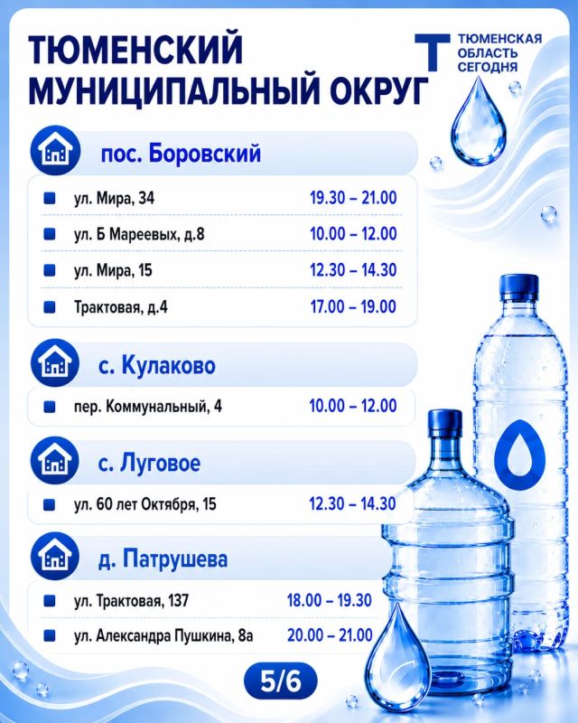 «Чистая вода»: график работы передвижных пунктов набора воды на 23 августа «Чистая вода»: график работы передвижных пунктов набора воды на 23 августа