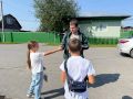 Юные волонтёры Аромашевского округа приняли участие в акции «Российский триколор»