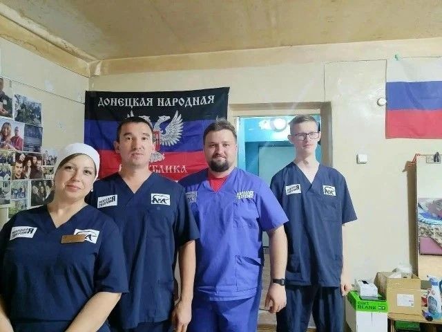 "Работник противопожарной службы Тюменской области из Тобольского округа несёт службу в госпиталях Донецка"