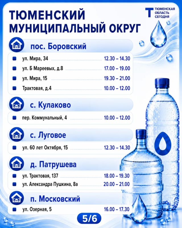 «Чистая вода»: график работы передвижных пунктов набора воды на 24 августа «Чистая вода»: график работы передвижных пунктов набора воды на 24 августа