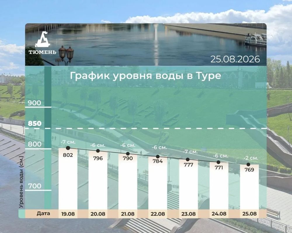 Максим Афанасьев: График уровня воды в Туре