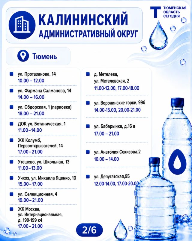 «Чистая вода»: график работы передвижных пунктов набора воды на 27 августа «Чистая вода»: график работы передвижных пунктов набора воды на 27 августа