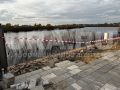 Обрушение набережной заметили в Тюмени