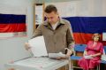Сенатор Дмитрий Горицкий проголосовал на выборах в Тюмени