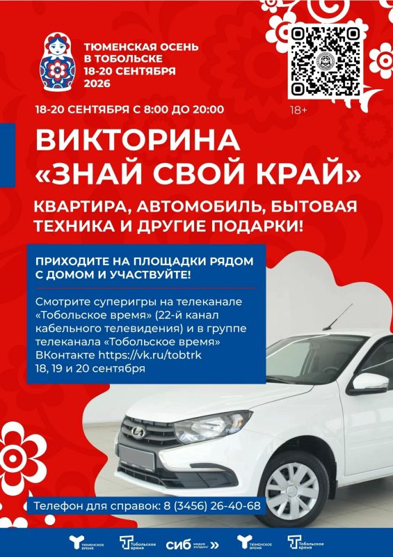 С 18 по 20 сентября в Тобольске проходит большой праздник, который объединяет жителей города на разных площадках