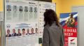 Перед голосованием избиратели могут ознакомиться с информацией на специальном стенде