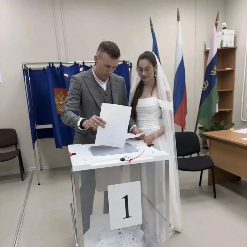 «Любовь и выбор: пара из Тобольска проголосовала в день свадьбы
