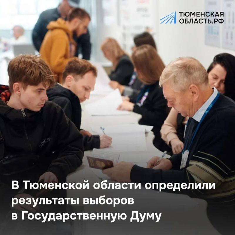 Как проголосовала Тюменская область в Госдуму?