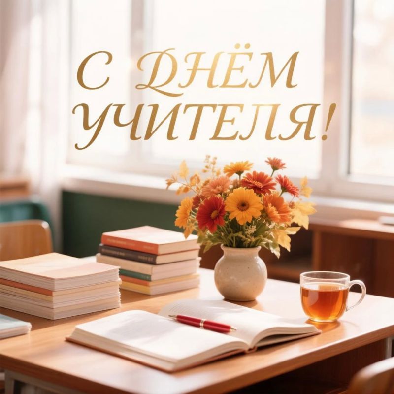 Уважаемые педагоги!. Главное управление строительства поздравляет вас с Днём учителя! Ваш труд — это фундамент, на котором строится не только карьера каждого человека, но и развитие целых отраслей, включая строительство