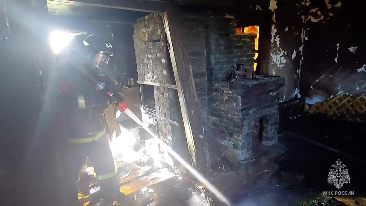 В Сорокинском округе на пожаре погиб человек