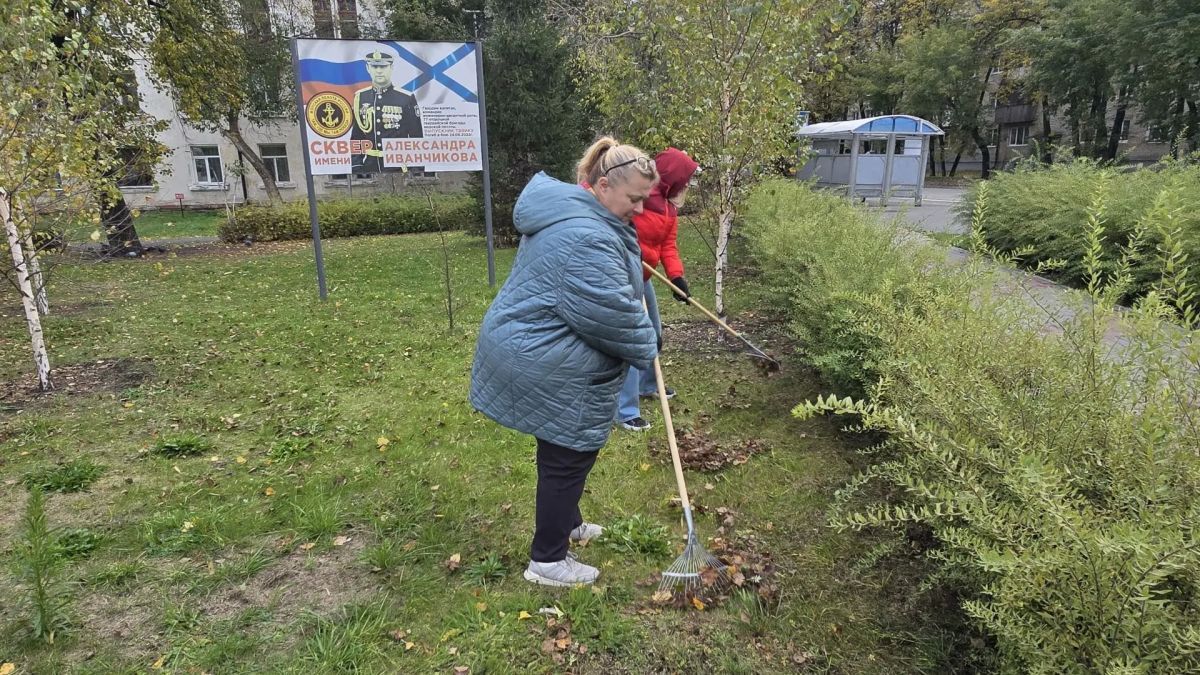 Большое дело в маленьком сквере на улице Щорса Большое дело в маленьком сквере на улице Щорса