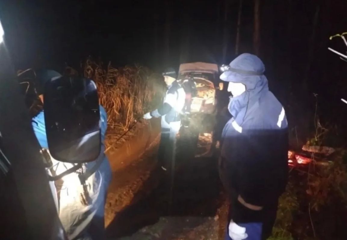 В Тюменском районе спасли беременную девушку и ее спутника из болота