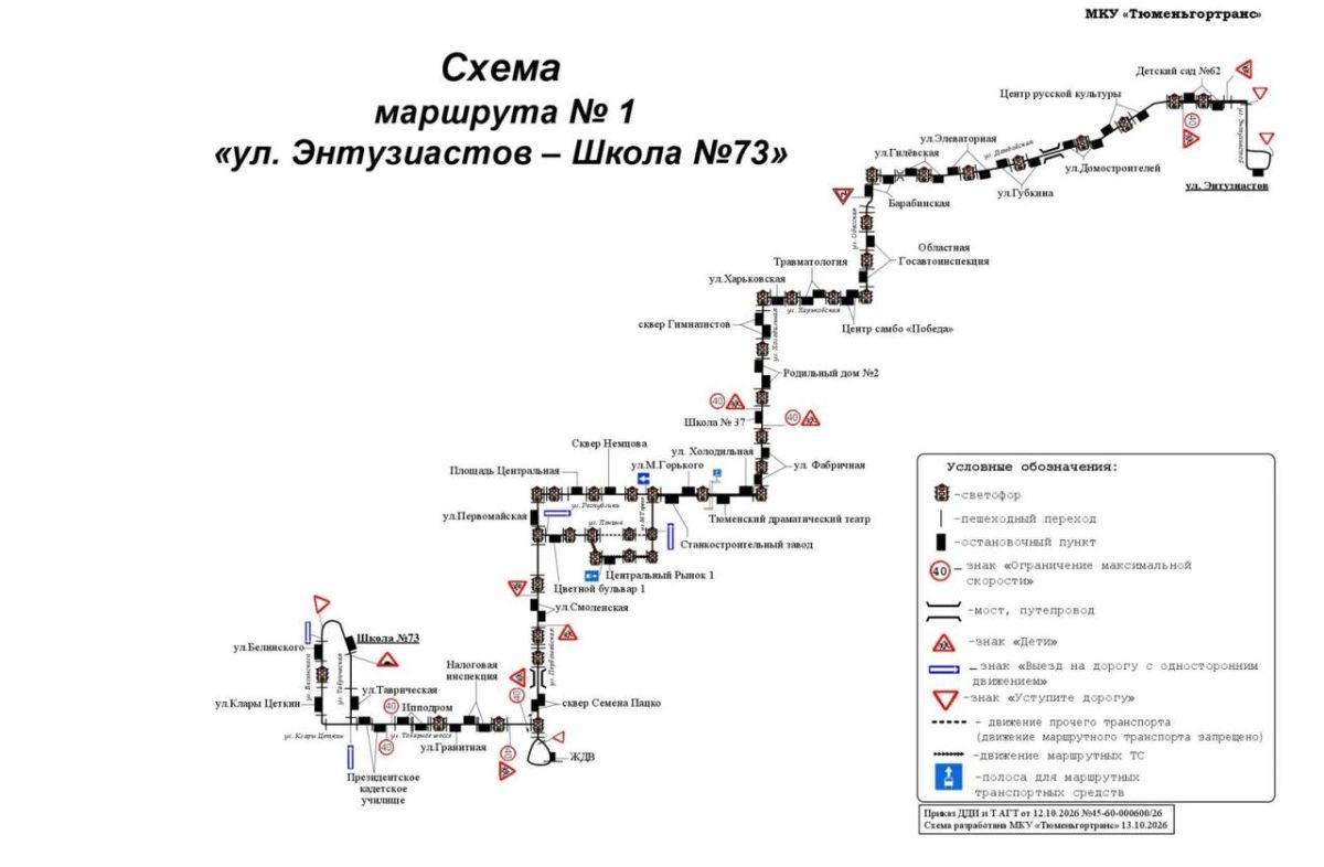 В Тюмени изменят схемы движения автобусов № 1, 1д и 71 В Тюмени изменят схемы движения автобусов № 1, 1д и 71
