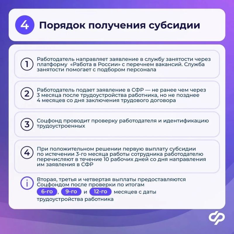 С начала 2026 года Отделение СФР по Тюменской области перечислило страхователям субсидии на сумму более 300 тысяч рублей — за трудоустройство работников, переехавших в регион из других местностей С начала 2026 года Отделение СФР по Тюменской области перечислило страхователям субсидии на сумму более 300 тысяч рублей — за трудоустройство работников, переехавших в регион из других местностей